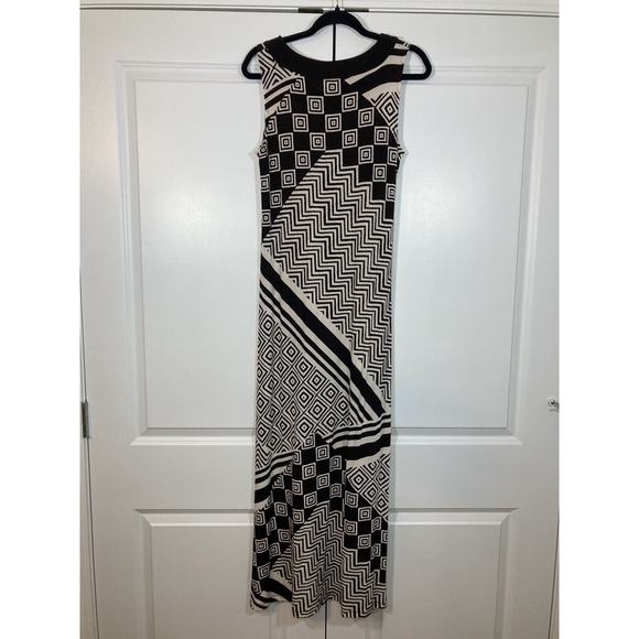 TRAVELERS BY CHICOS WOMEN'S BROWN AND BEIGE PRINTED MAXI DRESS Size 0 Small - Picture 5 of 6